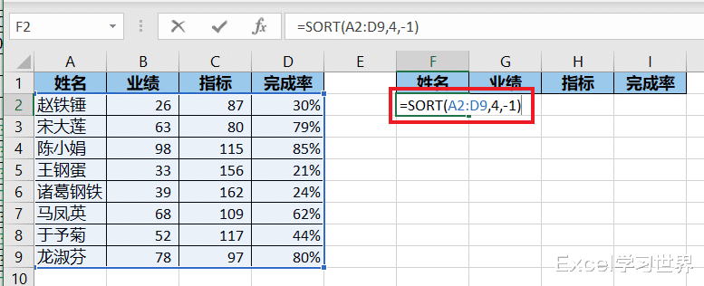 realme X|Excel – 告别繁琐的菜单操作，用 sort 函数排序