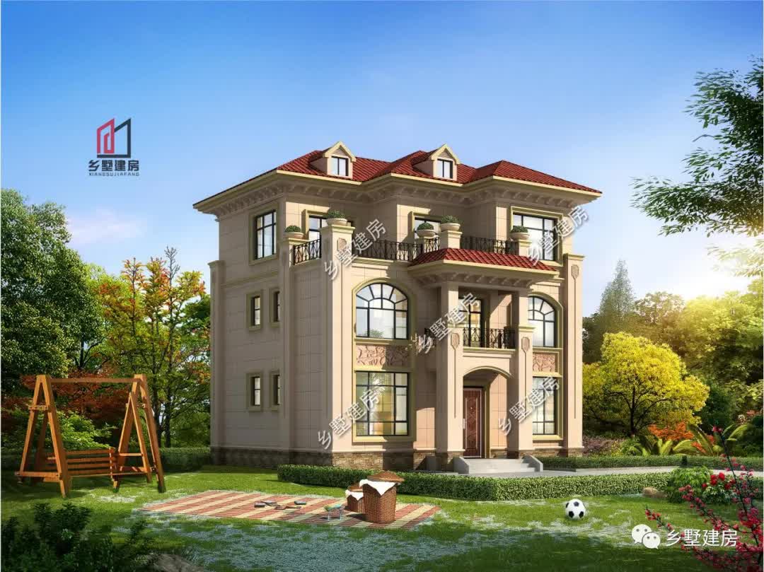 |11X11米典雅大气简欧式别墅，建一栋，享惬意人生