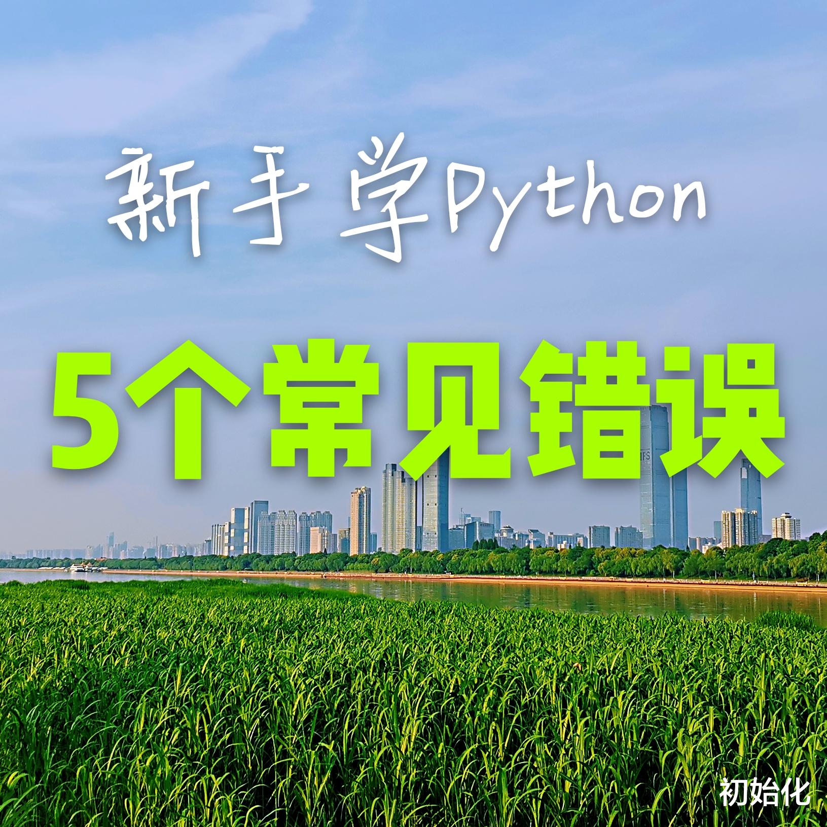 『Python』新手学Python,输入输出函数、赋值语句常见5个错误,弄懂即过关