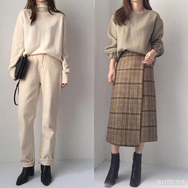 穿衣搭配|秋季纯色系通勤风穿搭示范，简约优雅又不失高级感，照着穿准美
