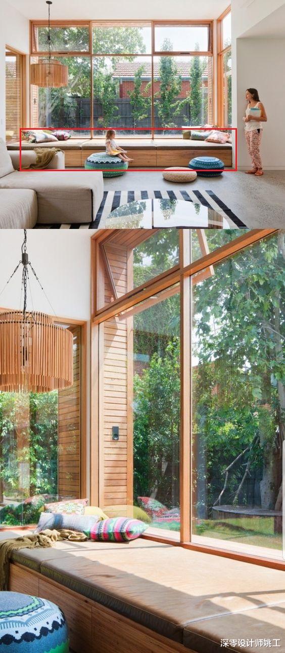 |越看越后悔落地窗前没打排柜子，仅仅30公分，全家能跟着一起享福