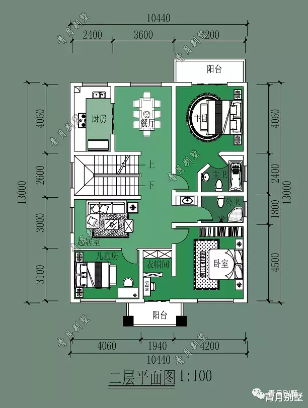 「」10.44×13米三层欧式小别墅，大气美观，自建房精品