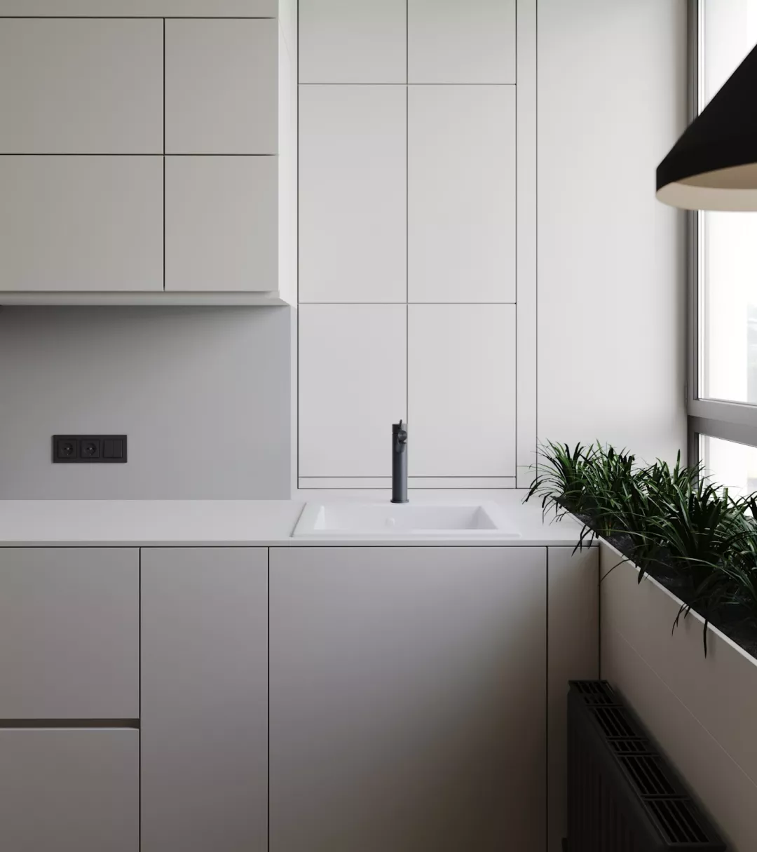 「」66平的极简风小户型，改造成舒适的公寓，适合小情侣的家