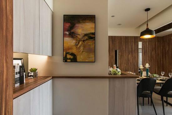 |66平小户型混搭空间,玄关就很特别,全屋实用漂亮,最爱餐厅空间