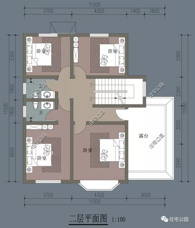 |精选图库：20套农村美式风格户型图