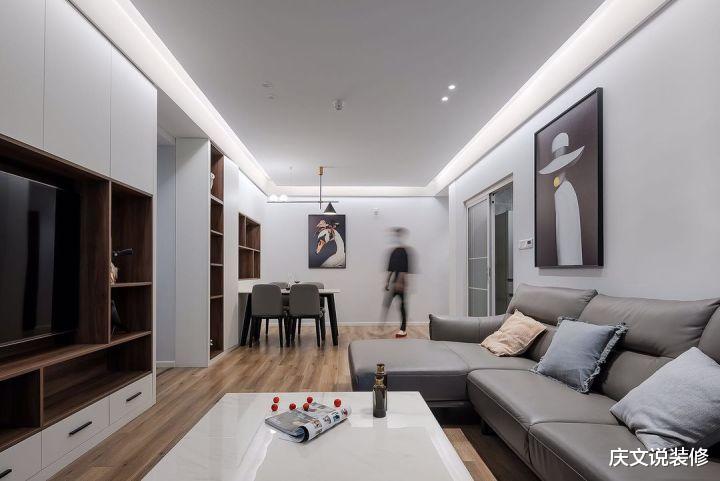 ##现代简约风格改善房装修,无主灯设计让沉稳明亮尽显