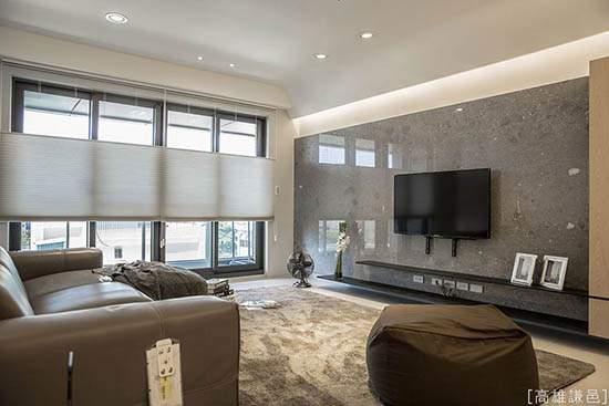 |102平现代风装修，天花板设计独特，休闲美宅舒适又温馨