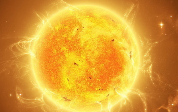 「」美国拍下太阳高清照片，遍布金黄色“颗粒物”，如同黄金一般