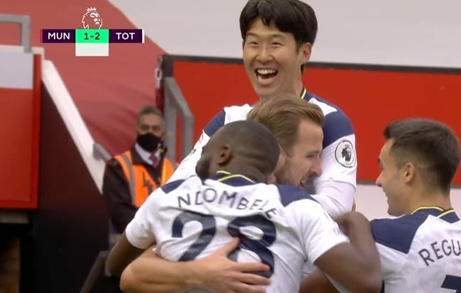 曼联|7分钟3球！疯狂2-1！孙兴慜再次打爆曼联 亚洲一哥疯狂庆祝