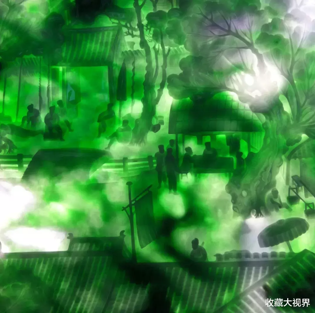 翡翠|可切出4000只手镯的翡翠原石，他却雕成《清明上河图》，惊艳世人