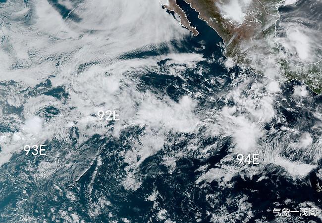 #暴雨#12级风暴多利撤编,新风暴93E可能又要来了,全球5大风暴胚胎共舞