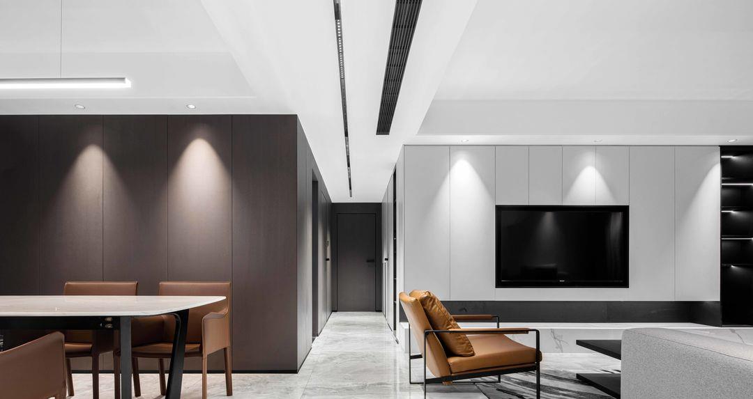 |现代风不会装别乱装,学他家巧用黑白灰,效果出来时尚精致很高级