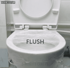 『』马桶堵了,用保鲜膜就搞定?手把手详细教程来啦