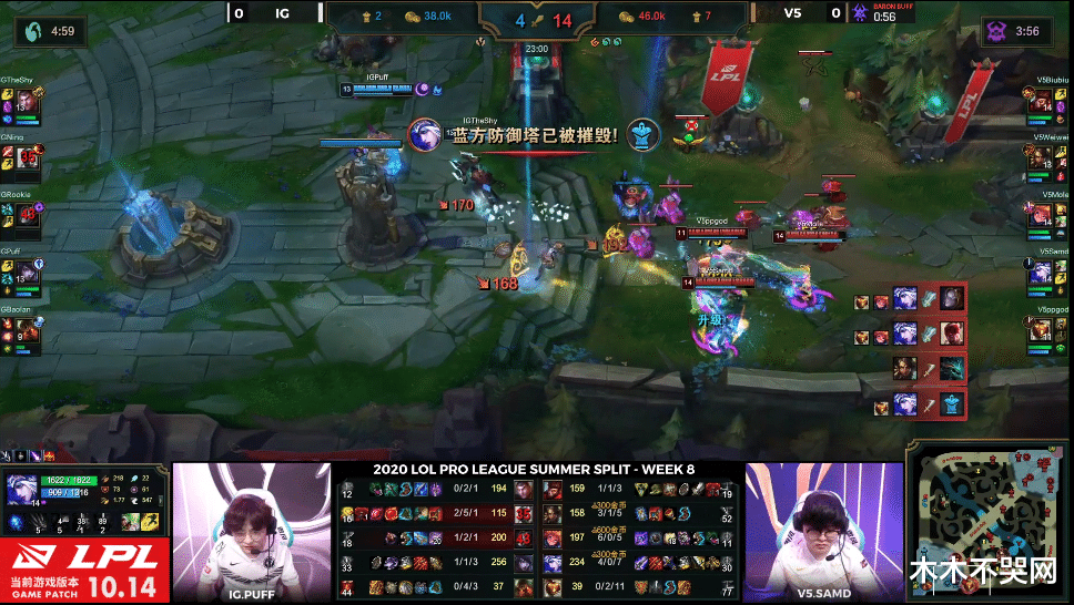 v5战队|TheShy凯南天雷引爆V5！IG让一追二击败“大威天龙”