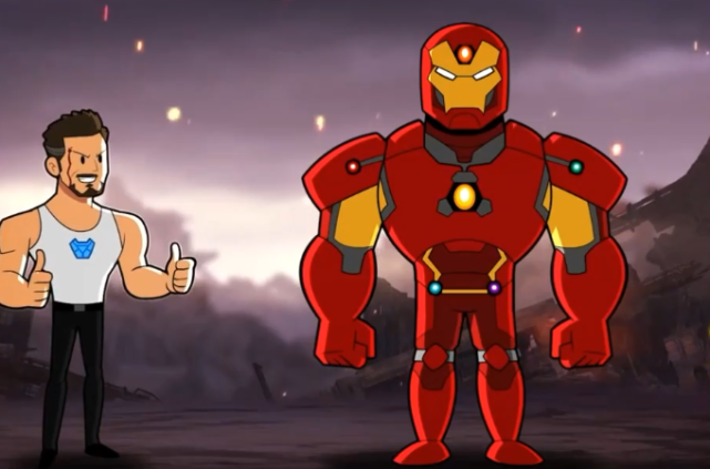 [钢铁侠]复联4全新结局：惊奇队长替钢铁侠打响指，钢铁侠打造宝石战甲