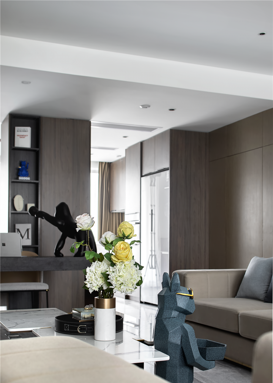 设计师|160㎡极简风，全房无主灯、无门槛石，简洁到极致！