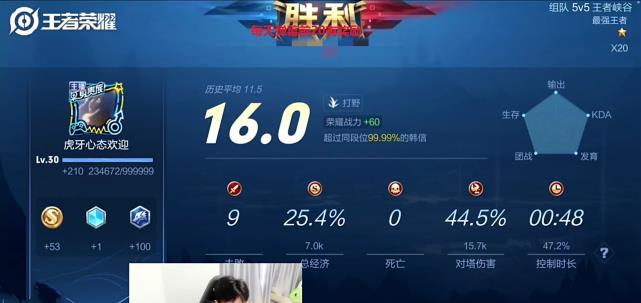 [骚白]骚白吉尼斯纪录被超越，心态韩信431场胜率100%，全网无人打败！