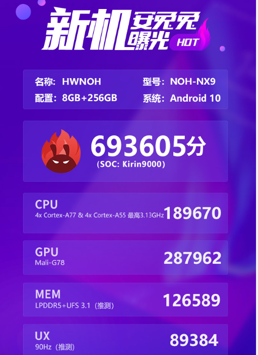 iphone12|华为MATE 40 Pro跑分曝光，麒麟9000性能大幅提升，直逼70万