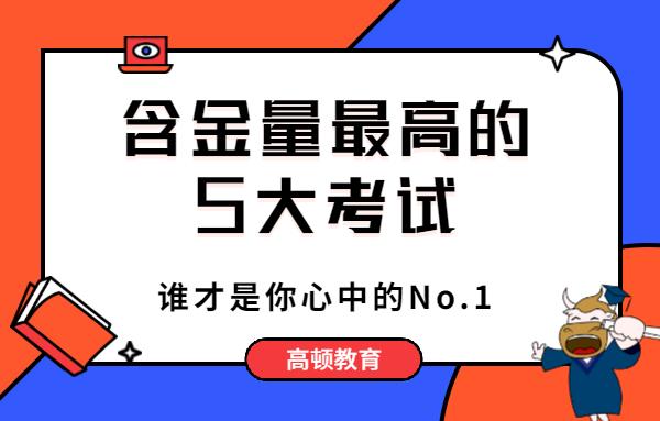 考试|国内含金量最高的五大考试，谁才是你心中的No.1？