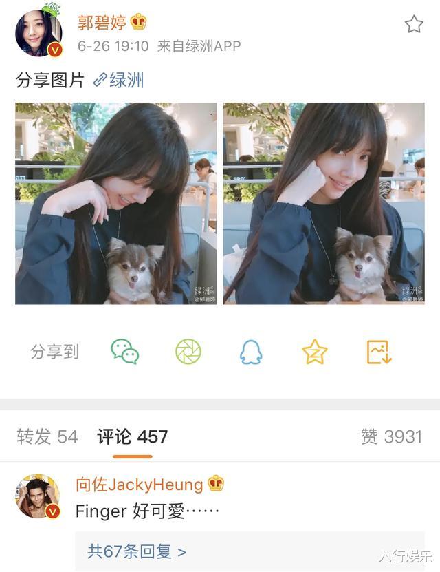 「郭碧婷」郭碧婷发自拍不像准妈妈,做绿色美甲被反问:向太同意了吗?