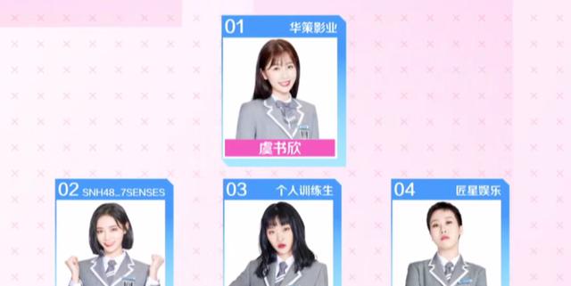 「杨超越」虞书欣成翻版“杨超越”？首次《青春有你2》排名第一，人气出圈