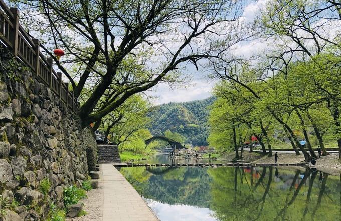 宁波|宁波又一古村走红,四明山深处的世外桃源,有着九寨沟般的美景