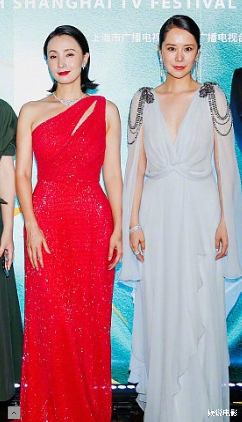 闫妮|四十加女演员离开滤镜一言难尽，闫妮的脸变化大，刘涛殷桃皮肤黑