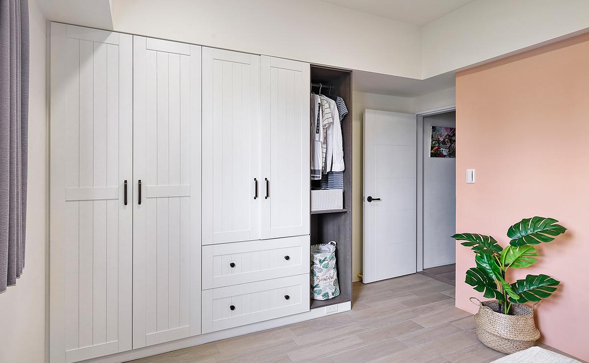 |她家的配色看起来也太干净了！120㎡，柜子和墙面简直是灵魂之笔！