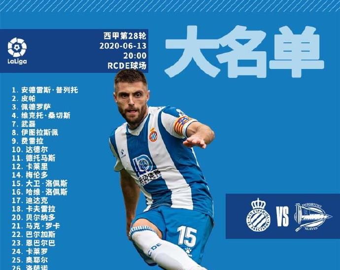 武磊：今晚！西班牙人VS阿拉维斯，武磊有望出战！CCTV5不转，1平台直播