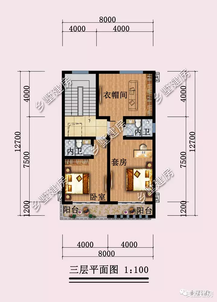 |简洁明快平屋顶别墅，经济又美观，收藏了回去盖!