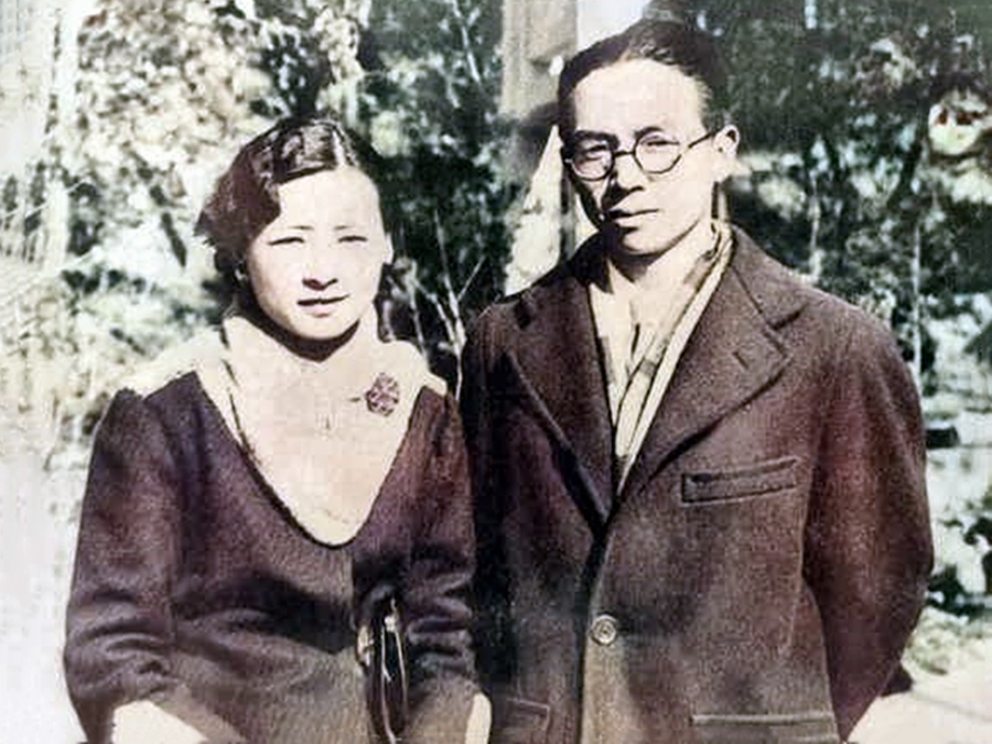 林徽因|罕见梁思成和林徽因合影,气质优雅郎才女貌,两人带病设计国徽