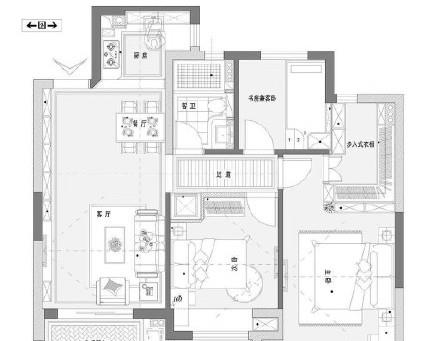 「」128平美式轻奢风装修，兼顾颜值与实用，简直不要太喜欢！