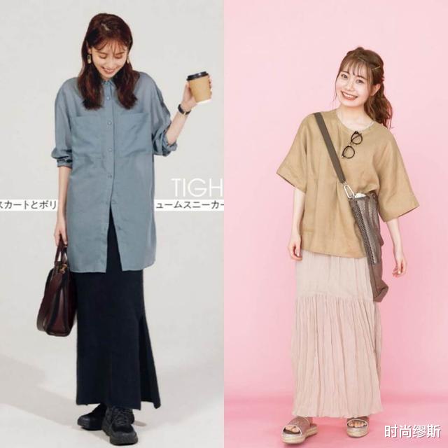 穿衣搭配|适合职场女性的秋季穿搭：“中长衫+半身裙”搭配法，优雅不过时