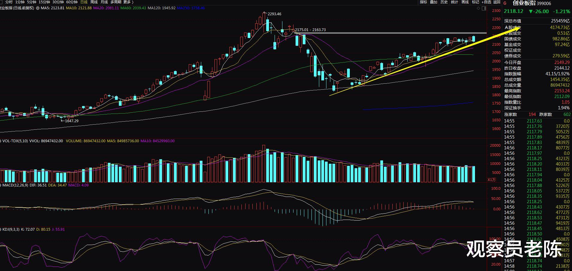 主力资金：创业板惊现新高大阴线：热门股集体退潮！A股又危险了吗？