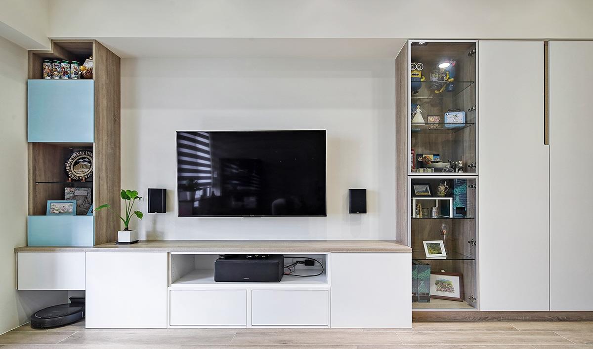 |她家的配色看起来也太干净了！120㎡，柜子和墙面简直是灵魂之笔！