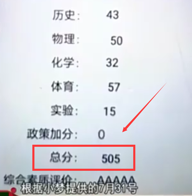 中小学|中考查分505分,3天后却“变成”了245.9分,为何总分少了200多?