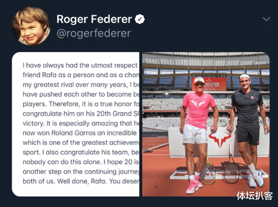 费德勒|体坛群星祝贺纳达尔!皇马致敬,费德勒发声:史上最伟大成就之一