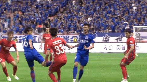 #刘若钒#18岁中超首秀，2秒过掉王燊超的中国因扎吉，188cm金童成国足希望