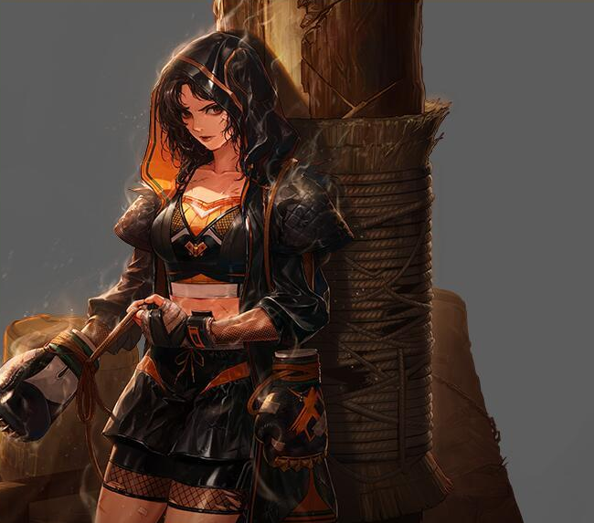 格斗@DNF：女格斗三觉技能形态展示，彰显角色特点，气功青黄两龙伴随