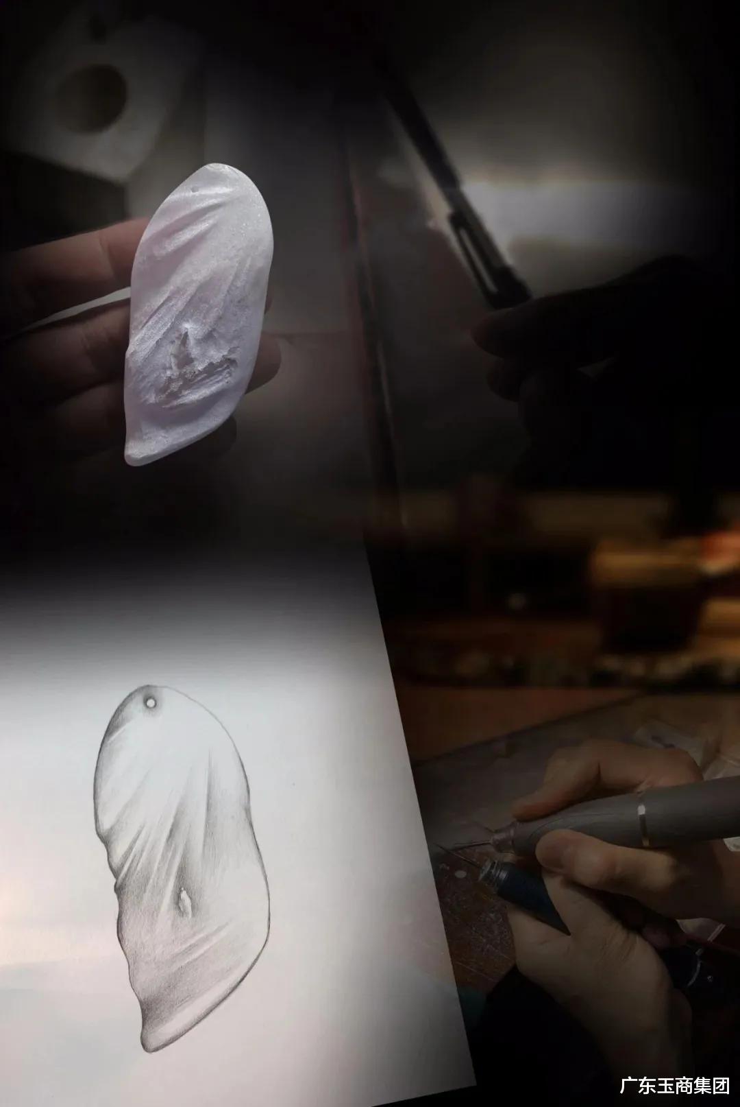 翡翠▲从原石到成品,随形边角料又美出了新境界!