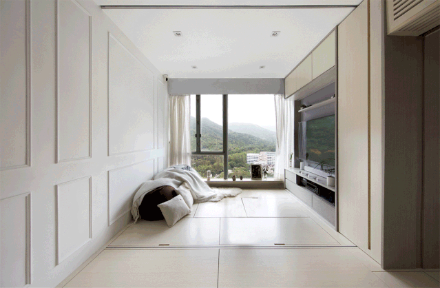 『』逆天爆改，49㎡被设计师玩到了极致！一房瞬间变四房！