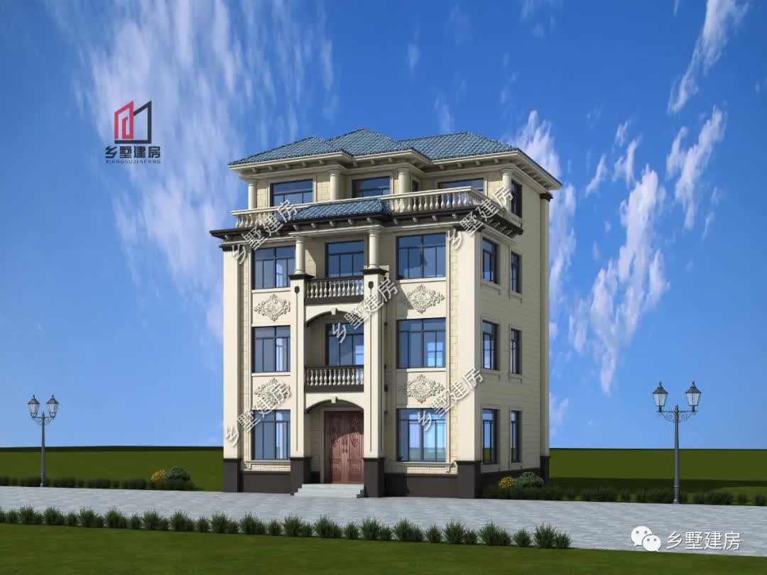 |10X10米气质款四层农村别墅,给您一个舒适的家