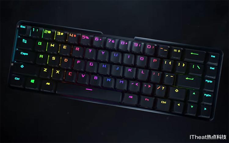 键盘|华硕发布ROG Falchion无线游戏键盘：采用60%布局 提供68个按键