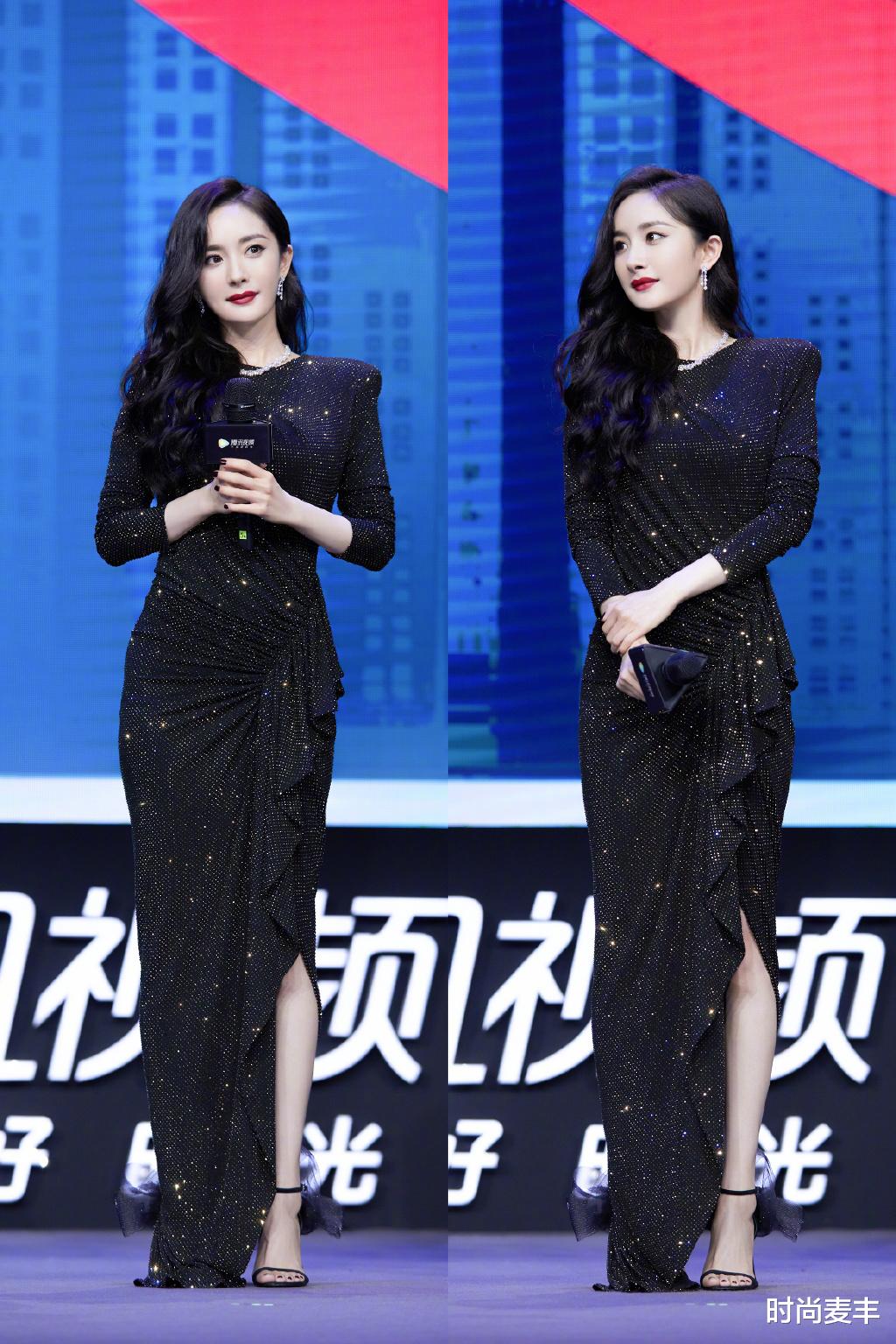 迪丽热巴|嘉行传媒“三美”同场，祝绪丹太亮眼，杨幂却被迪丽热巴比下去了