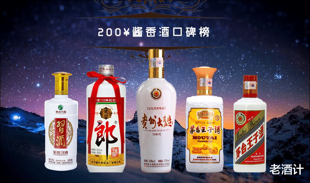 郎酒■200元左右，性价比最高的4款经典酱香白酒，带你喝酱不踩坑！