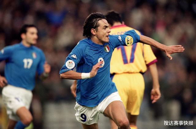 「因扎吉」意大利历史第6射手，世界大赛预选赛26场19球，正赛却不受重用