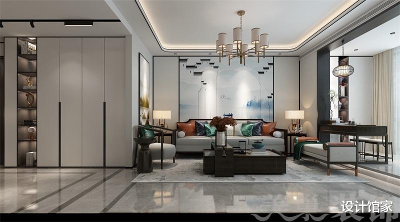 |上班族140平新中式风设计，简单优雅，独宠你一人的家