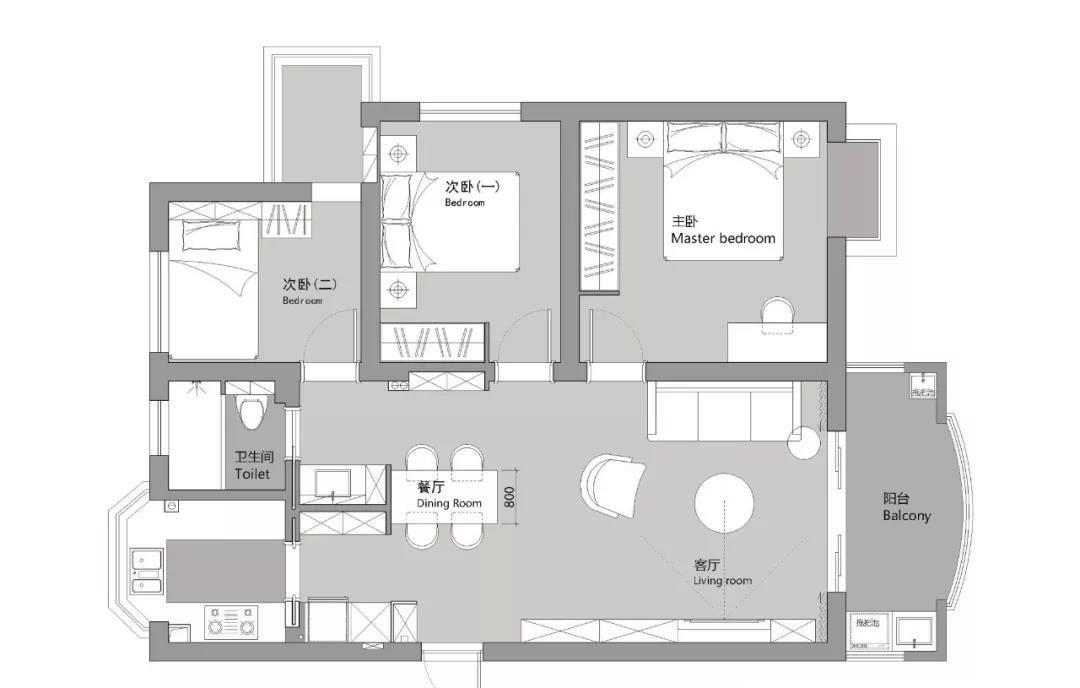 |她家107㎡，中西厨抽拉柜，阳台一点不浪费，好的装修会“呼吸”