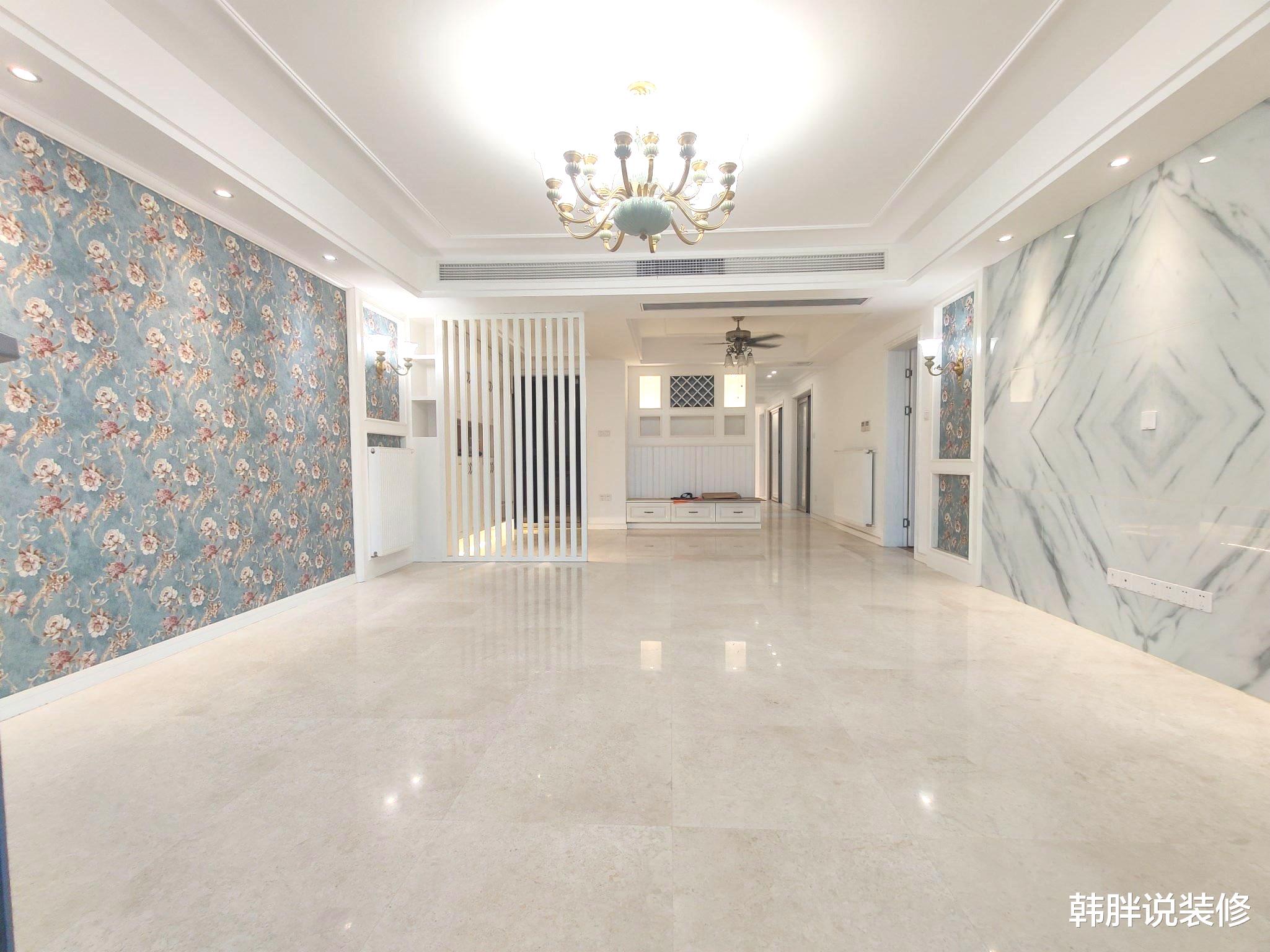 大门|140㎡硬装结束,逐渐有了家的样子,刚做完保洁就特别清新漂亮