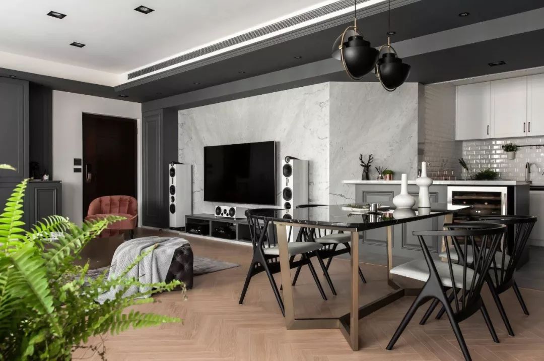 140㎡现代美式，简约华丽的混搭，档次端庄的气质